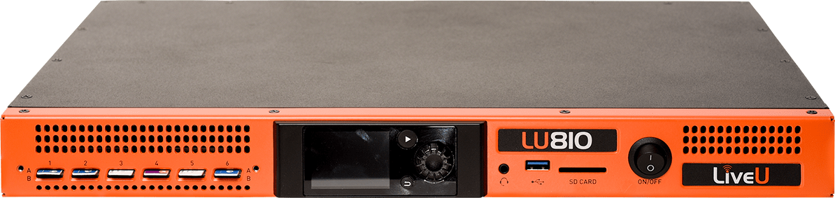 LiveU’s LU810 5G, 4K, multi-cam rackmount contribution encoder for vehicles and fixed locations