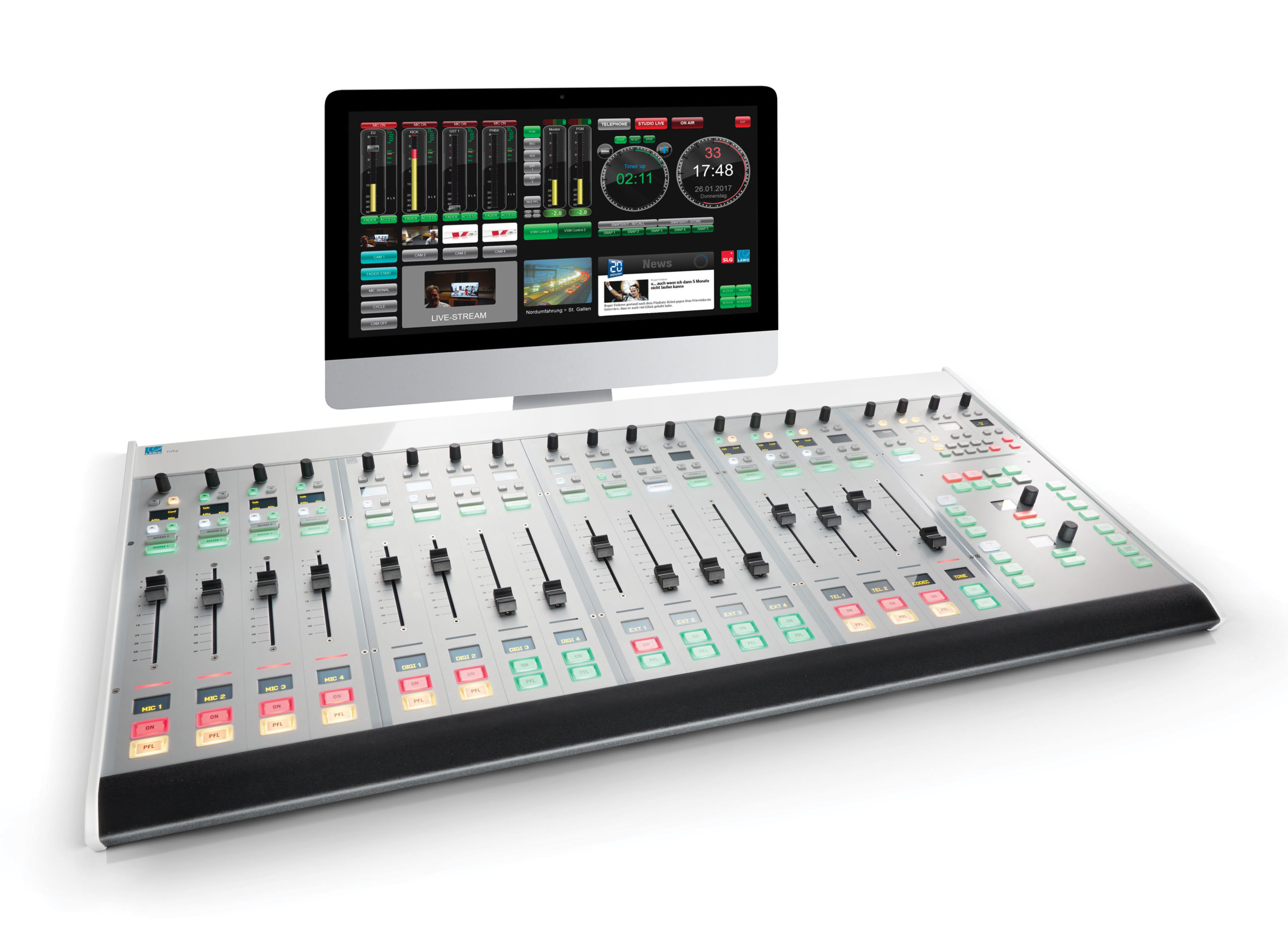 ruby Radio Mixing Console