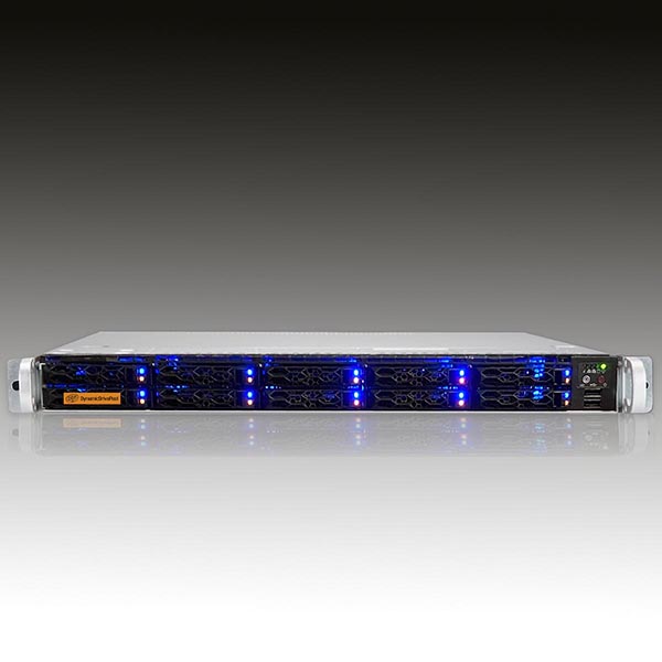 The picture shows the DDP10EF, a 1U, 19'', up to 40GB/s shared storage by Dutch manufacturer Ardis Technologies.