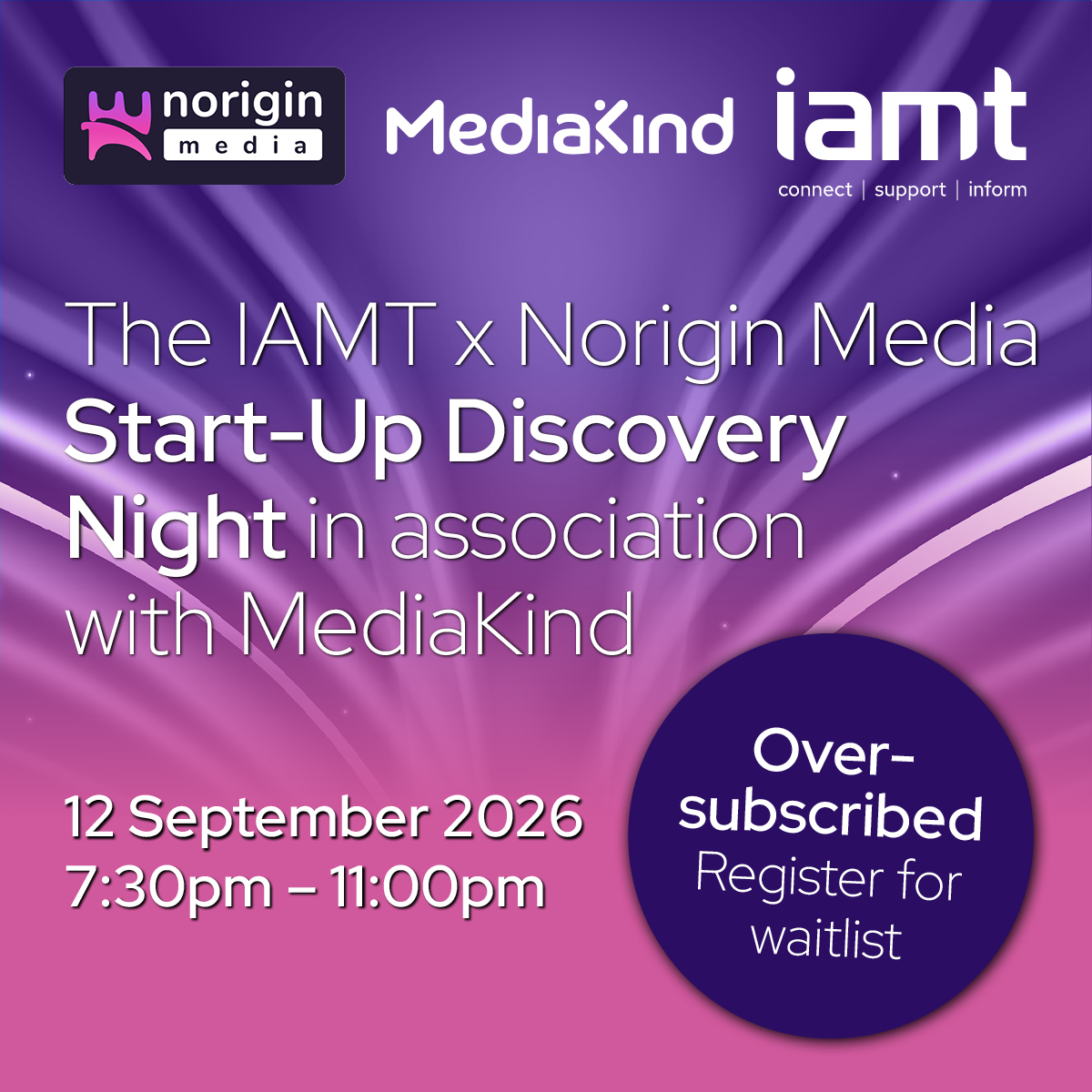 Start Up Discovery Night Announcement V2 – oversubscribed