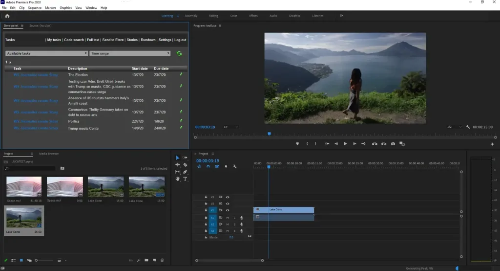Etere MAM - NLE Integration for Adobe Premiere (Unlimited License)