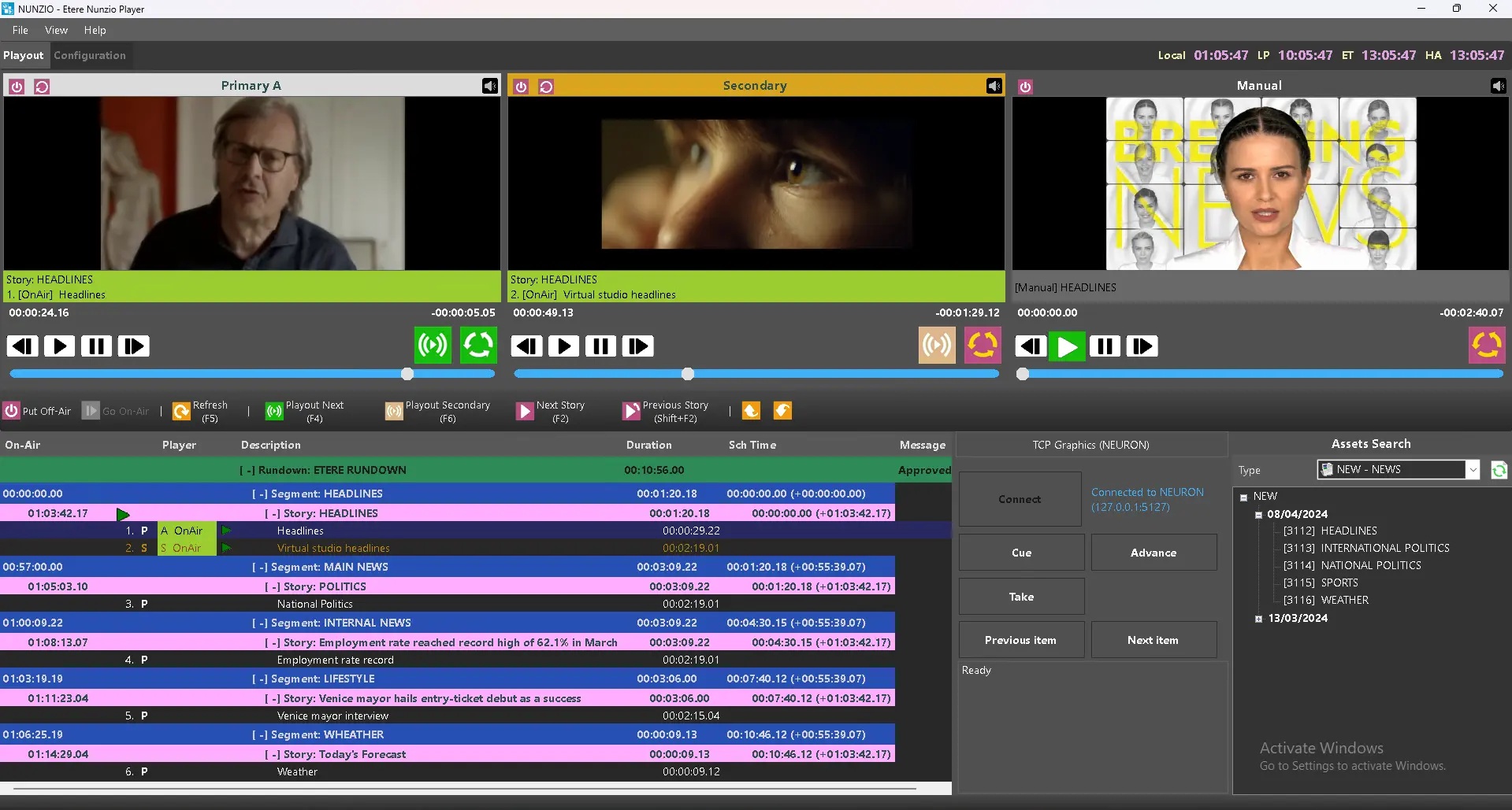 Etere Nunzio ETX Playout