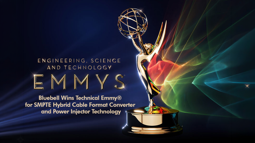 Bluebell Opticom Wins Technical Emmy® for SMPTE Hybrid Cable Format Converter and Power Injector Technology