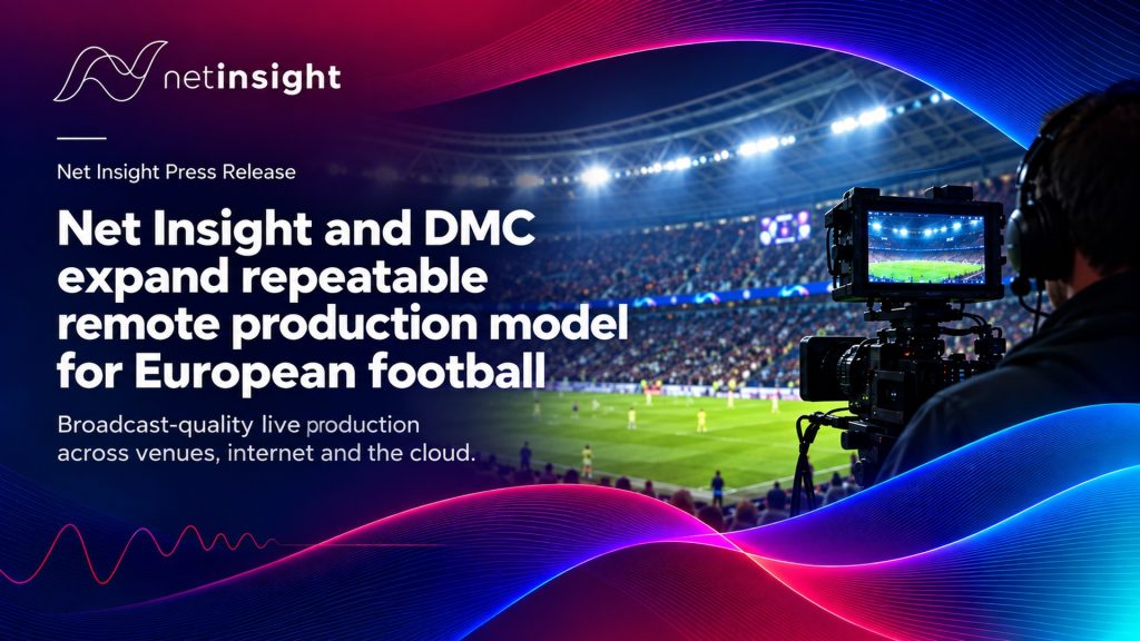 Net Insight and DMC expand repeatable remote production model for European football