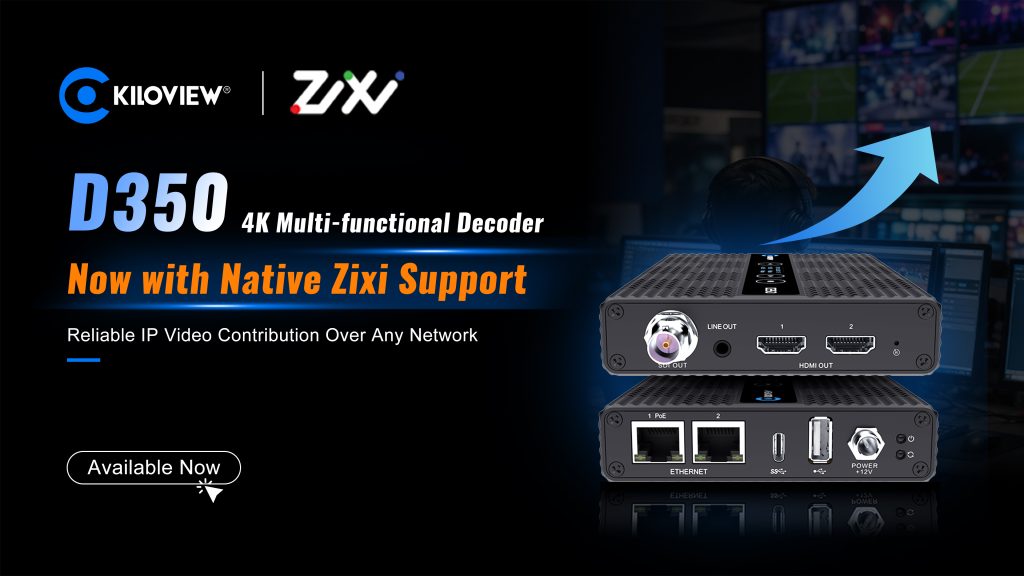 Zixi and Kiloview Partner to Deliver Broadcast-Grade IP Video Workflows Across Live Production and Contribution