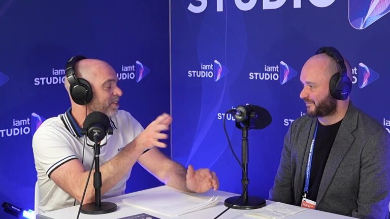 Matt Stagg and Phil Goulden of Telstra in the IAMT Studio